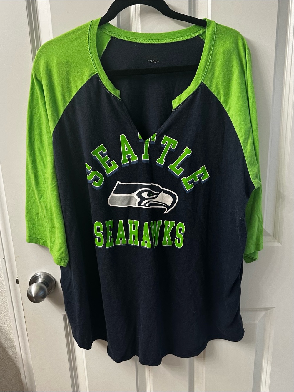 Torrid Seahawks 3/4 sleeve tee, size 3